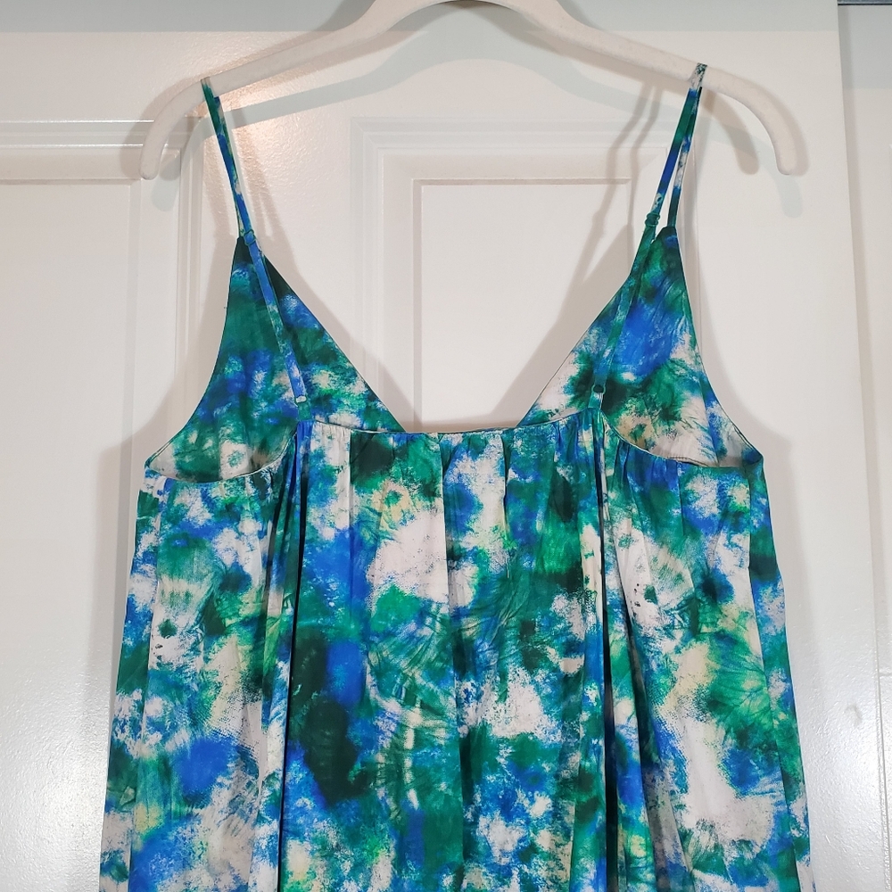 Anthropologie Corey Lynn Calter Boho Cotton V-Neck Relaxed Ruffle Midi Dress S - Picture 10 of 17
